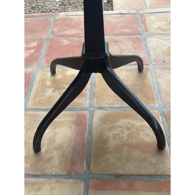 Stickley Nichols & Stone Stickley Black Lacquer Canterbury Shaker Accent End Table For Sale - Image 4 of 8