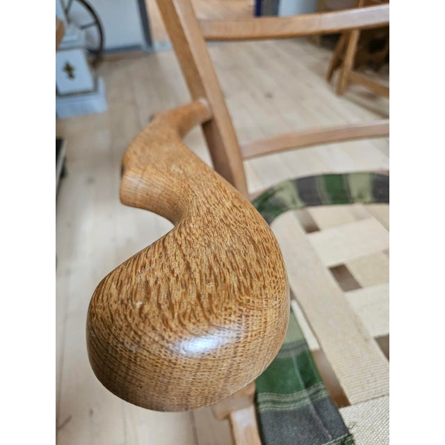 Vintage Danish Lounge Chair in Oak by Henning Kjærnulf, 1960s For Sale - Image 6 of 7