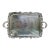Mid 20th Century Birmingham Large Footed Silver Plate Serving Tray Etched Reticulated Raised Edge For Sale