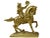Mid-Century Gold Brass Horsemen From Renaissance Era Bookends - a Pair For Sale - Image 4 of 13