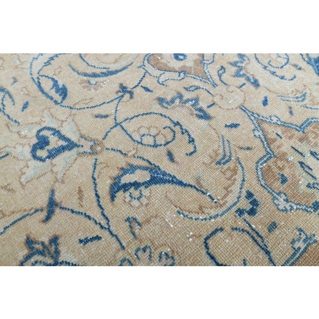 1970s Vintage Persian Handmade Wool Cotton Area Rug For Sale - Image 9 of 11