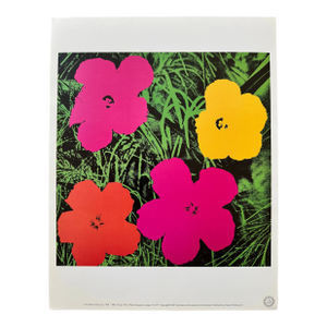 1989 "Flowers - 1964” Andy Warhol Estate Pop Art Offset Lithograph