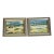 1970s Abstract Landscapes in Silver Frames Pair Signed For Sale