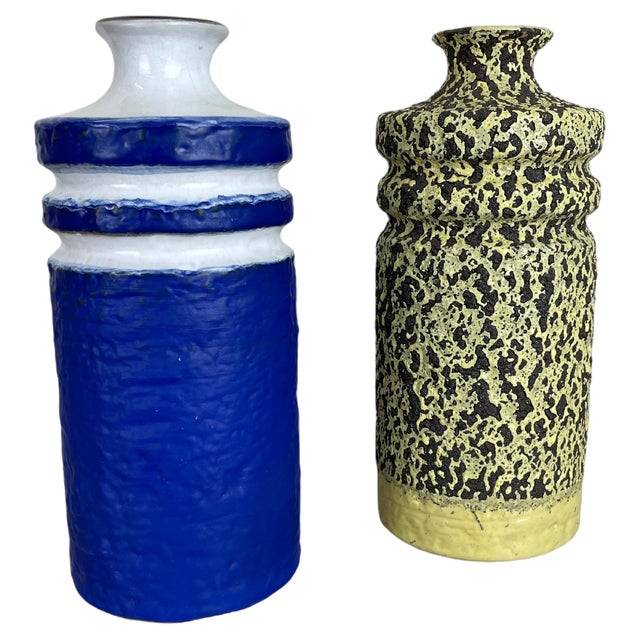 Fat Lava Ceramic Pottery Vase by Veb Haldensleben, GDR Germany, 1970s For Sale