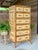 Vintage Rising Sun Rattan & Woven Lingerie Chest – Seven Drawer Tall Chest For Sale - Image 10 of 12