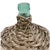 French Country Antique Basket Covered Green Glass Bottle For Sale - Image 3 of 4
