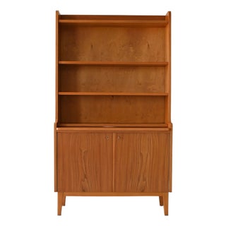 Vintage Scandinavian Bookcase in Light Elm, 1950s For Sale