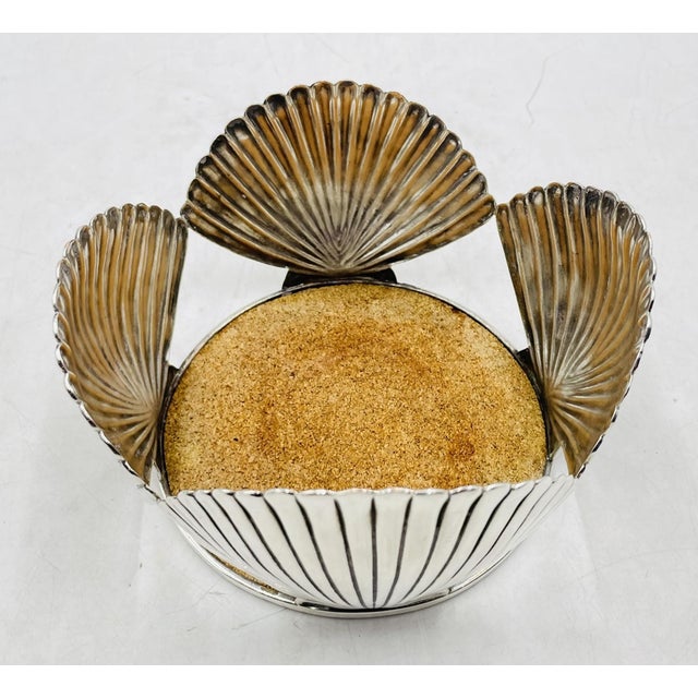 1980s Vintage Shell Shaped Wine Bottle Coaster by Emilia Castillo, Mexico 1980's For Sale - Image 5 of 13