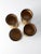 Brown Vintage Studio Pottery Chalices Set of 4 For Sale - Image 8 of 11