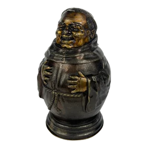 1881 Edward VII Prince of Wales Bronze Monk Inkwell & Humidor Admiral Henry Glyn