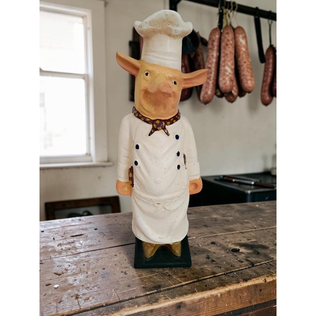 Vintage Cast Iron Butcher's Pig Advertising Prop, 1930s For Sale - Image 3 of 18