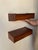 Mid-Century Modern 1960s Mid Century Danish Rosewood Floating Nightstands Wall Mounted, A Pair For Sale - Image 3 of 10