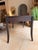 English McGuire Espresso Wood Desk With Cane Detailing For Sale - Image 3 of 14