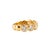 Modern Ladies 18k Yellow Gold 3.05ctw Bezel Set Half Eternity Diamond Band Ring, Size 6.5 For Sale - Image 3 of 9
