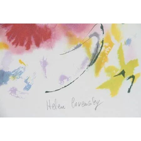 Artist: Helen Covensky, Polish/American (1925 - 2007) Title: Yellow Spring Year: 1980 Medium: Lithograph, signed and...