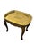 Queen Anne Vintage Wood Queen Anne Style Table With Removable Brass Tray For Sale - Image 3 of 9