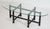 Black 1970s Drexel Heritage Faux Bamboo Oval Glass Coffee Table For Sale - Image 8 of 8