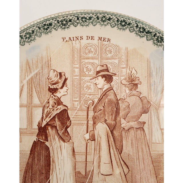 Set of Four French Faïence Plates, Circa 1900 For Sale - Image 4 of 12