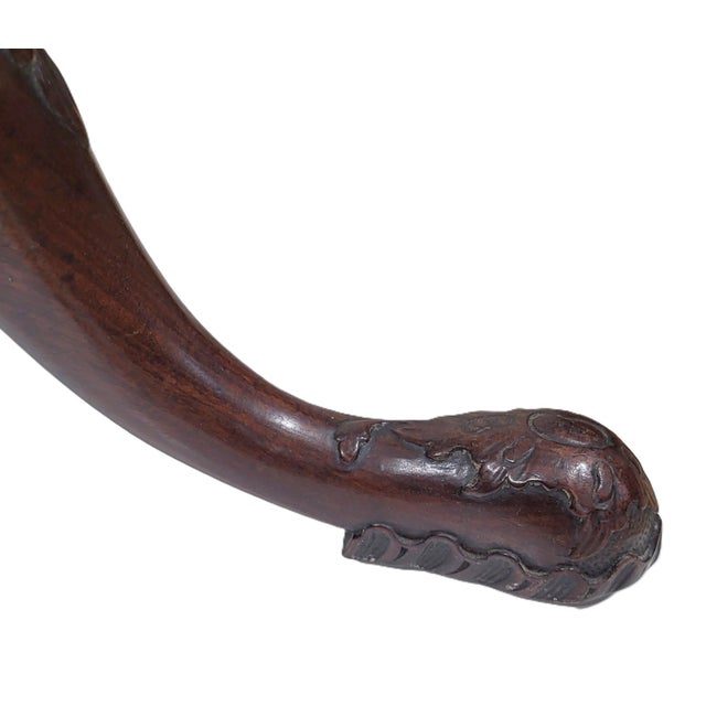 19th C American Mahogany Chippendale Round Tripod Tilt-Top Tea Table For Sale - Image 18 of 18
