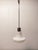 Steel and White Glass Suspension, 1970s For Sale - Image 4 of 9