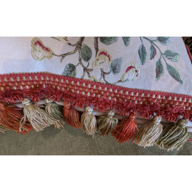 Travers & Co "Cluny Lampas Brocade" Down Throw Pillows - Set of 2 For Sale - Image 4 of 11