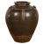 Thai Brown Glazed Ceramic Vase with Loop Handles and Cream Dotted Décor For Sale - Image 13 of 13