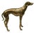 Brass Greyhound Sculpture, 1920s For Sale