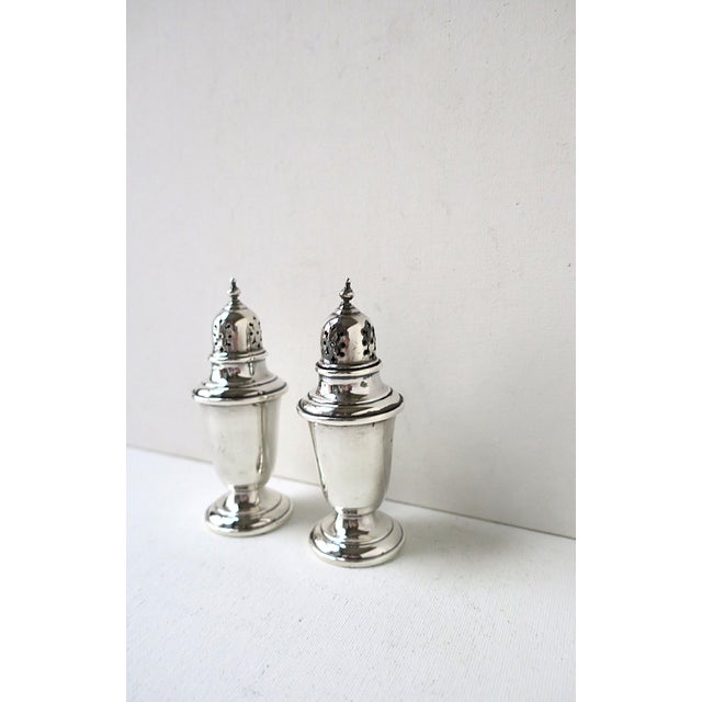 Gorham Sterling Silver Salt Pepper Shakers by Gorham For Sale - Image 4 of 11
