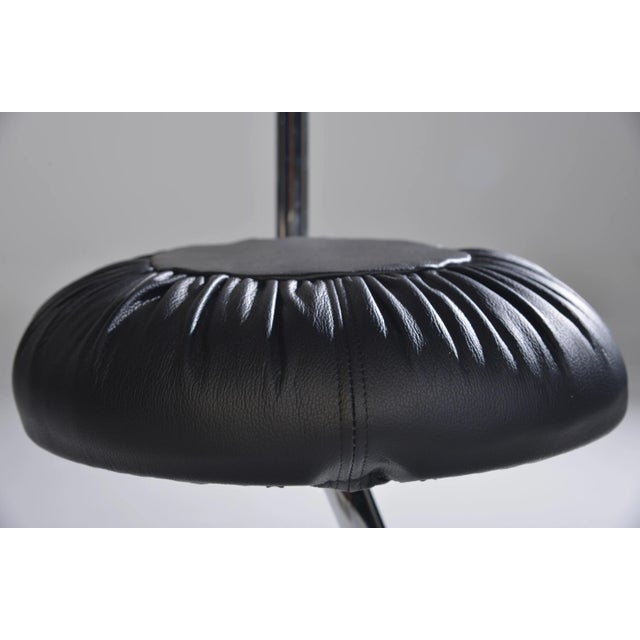 Giotto Stoppino Black Cobra Chairs by Giotto Stoppino, Italy, 1970s, Set of 4 For Sale - Image 4 of 6