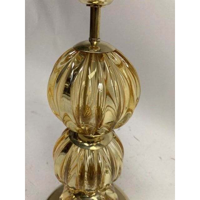 Murano Glass Lamps, Set of 2 For Sale - Image 4 of 5