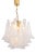 Large Murano Glass Petals Chandelier, Italy, 1980s For Sale