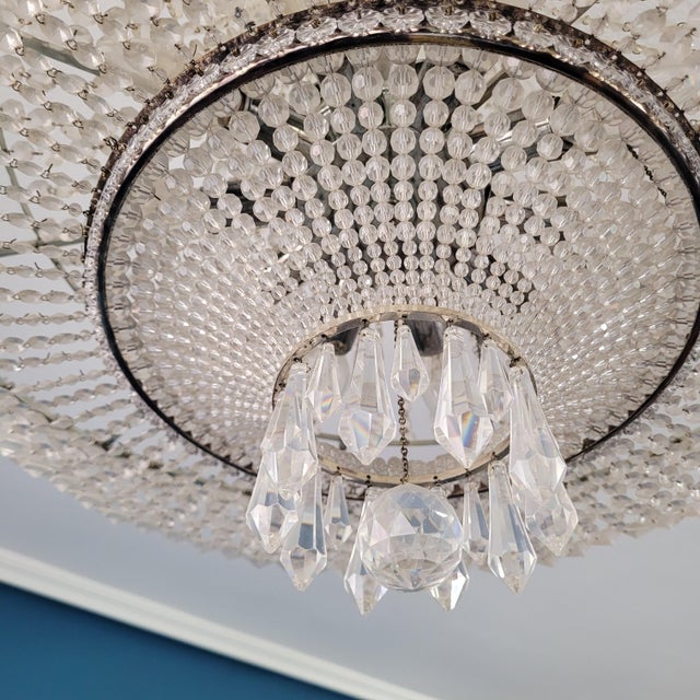 Chandelier in Strass Crystal, Spain, 1970s For Sale - Image 13 of 18