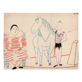Pablo Picasso, The Acrobat and the Horse, Nude, Lithograph, 1954 For Sale