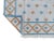 Casa Cosima Handmade Cotton Vegetable Dyed White, Sky Blue and Tan Star and Gingham Rug - 8'x10' For Sale - Image 4 of 10