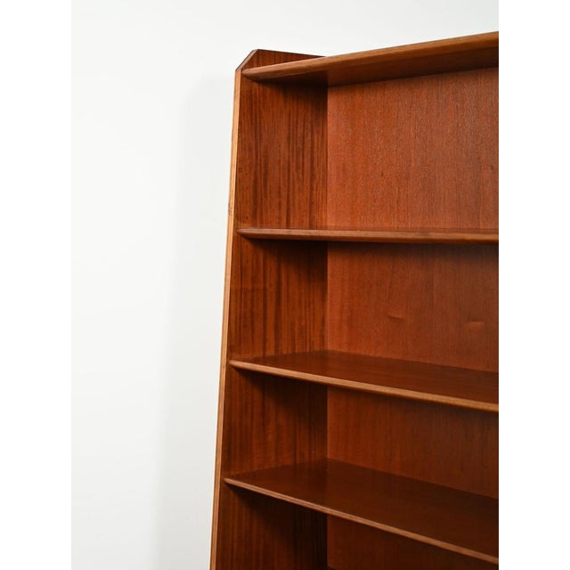 Wood Vintage Bookcase with Pull-Out Desk from Bodafors, 1950s For Sale - Image 7 of 13