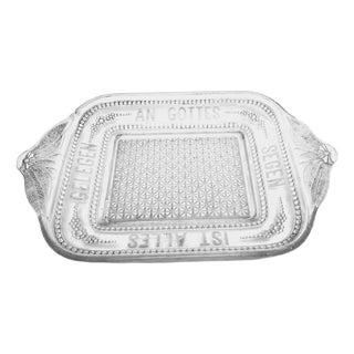 Tray from Ząbkowice Glassworks, Poland, 1900s For Sale