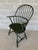 English Nichols & Stone Olive Green Maple Sack Back Arm Chair For Sale - Image 3 of 8