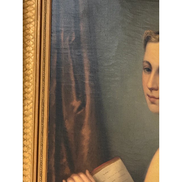 Wood H. Sneltens Dutch Portrait Gilt Frame Oil Painting For Sale - Image 7 of 18