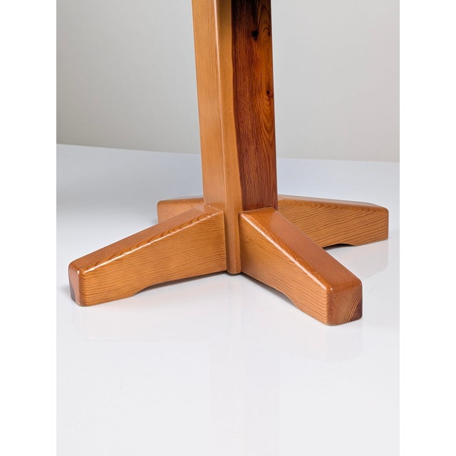 Wood Scandinavian Modern Pine and Fabric Stools, 1980s, Set of 2 For Sale - Image 7 of 10