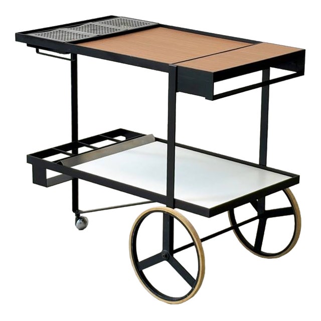 Serving Trolley by Cees Braakman for Pastoe, Netherlands, 1950s For Sale