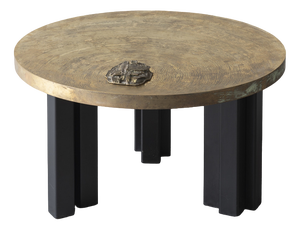 Etched Brass Coffee Table by Christian Krekels, Belgium, 1990s