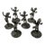 Lot of 6 Pewter Cherub Petite Figurines Elfe Italy, 1960s For Sale