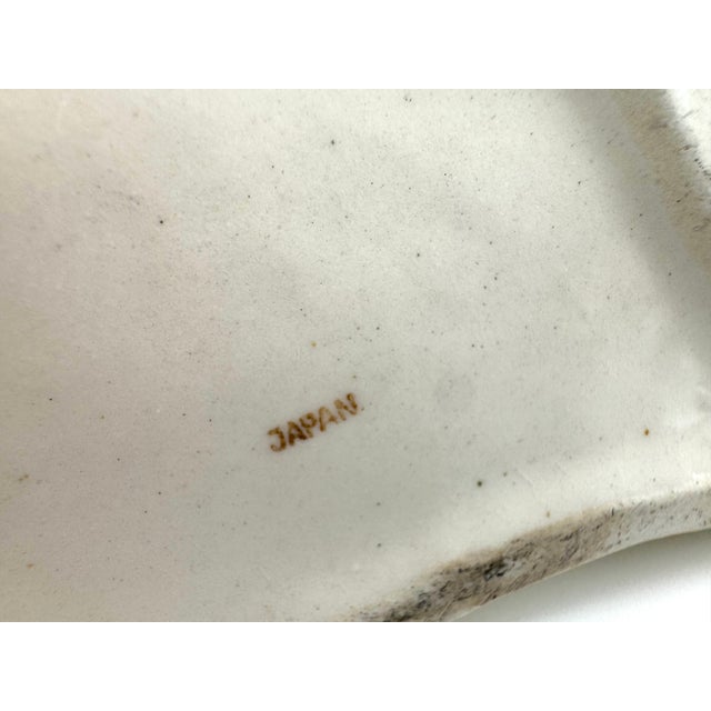 Vintage Mid-Century Japanese White Ceramic Angelfish Vase For Sale - Image 10 of 10