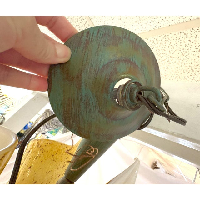 Vintage Eurofase 'Cala Lily' Art Glass 9-Light Chandelier For Sale - Image 14 of 16