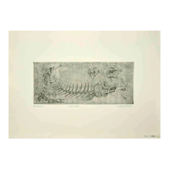 Leo Guida, Hero Hanging and Nest, Original Etching, 1972 For Sale