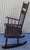 Folk Art 19thc Windsor Arrow Back Rocking Chair W/ Original Paint Decoration For Sale - Image 3 of 7