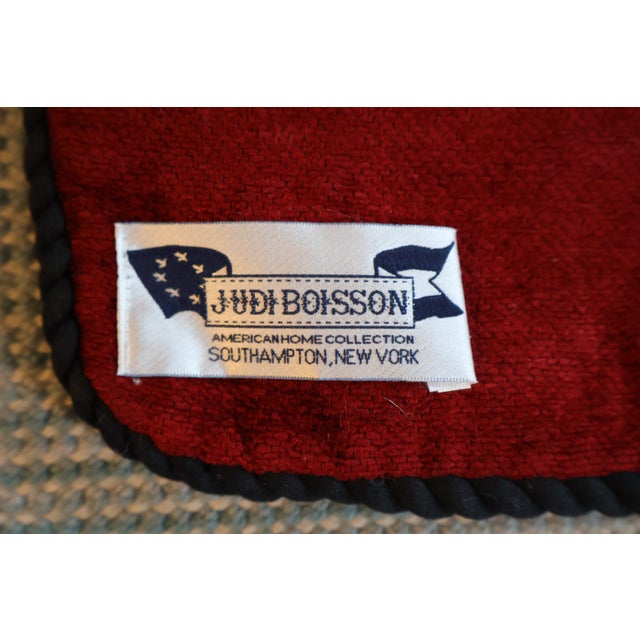 Vintage Judi Boisson 2003 “Camp Canoe” Hand-Hooked Pillow Cover—Unused For Sale - Image 10 of 18