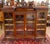 Exceptional Mahogany Waring & Gillow Antique Display Case Bookcase Circa 1900 Dimensions : 74" Wide X 72" Tall X 16" Deep...