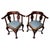 Chippendale Carved Mahogany Corner Chairs with Cane Seats and Cushions, 1890s, Set of 2 For Sale - Image 9 of 9