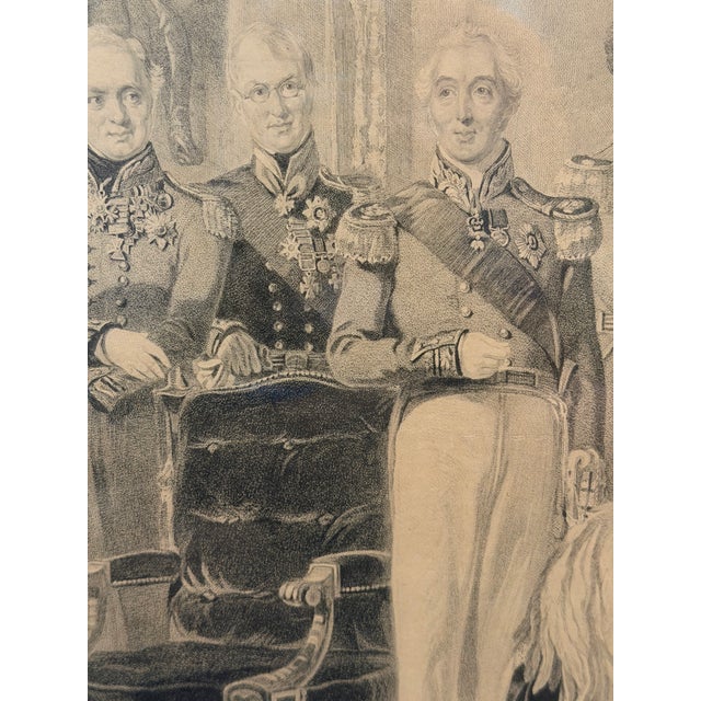 Wood 1843 “The Waterloo Heroes at Apsley House” Etching by Charles G. Lewis After j.p. Knight For Sale - Image 7 of 18